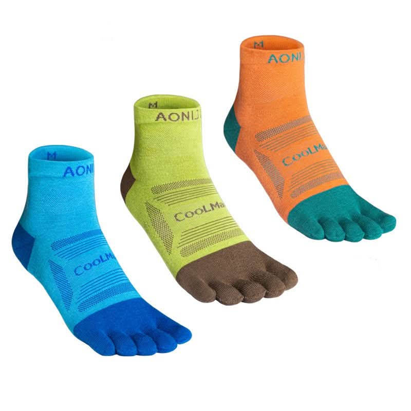 Professional Mid - Calf Five - Finger Running Socks For Outdoor Marathons - Eshtree