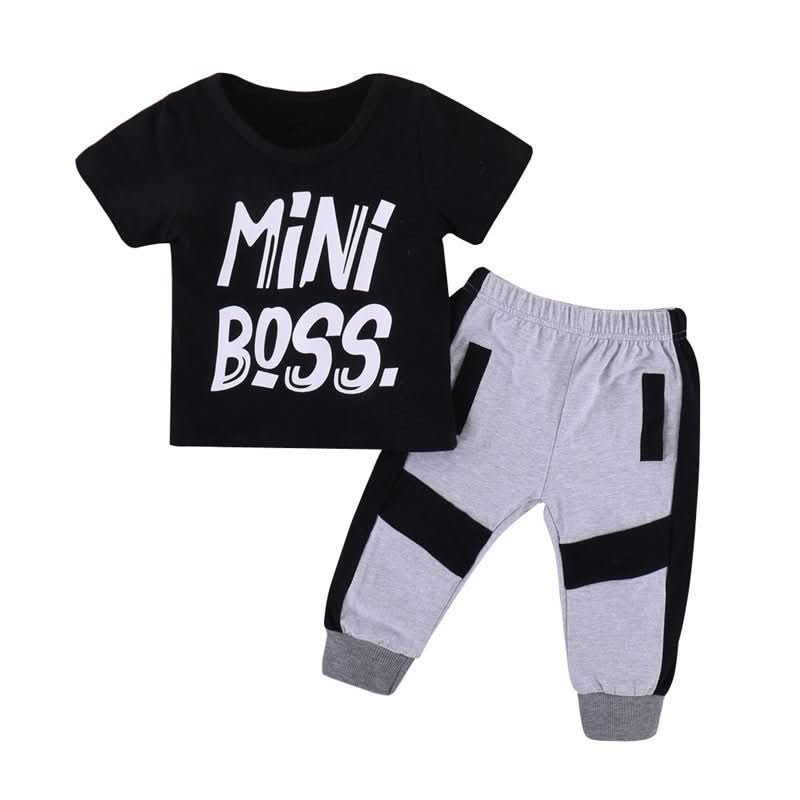 Pudcoco 2 Pieces Kids Toddler Baby Boys Clothes Set - Eshtree