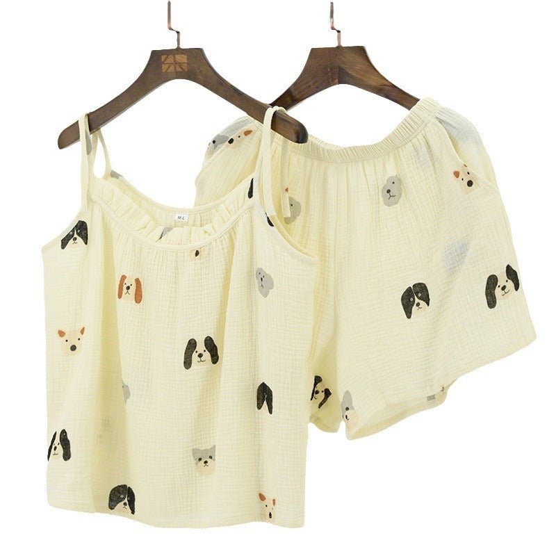 Pure Cotton Double - layer Gauze Pajamas For Women - Eshtree