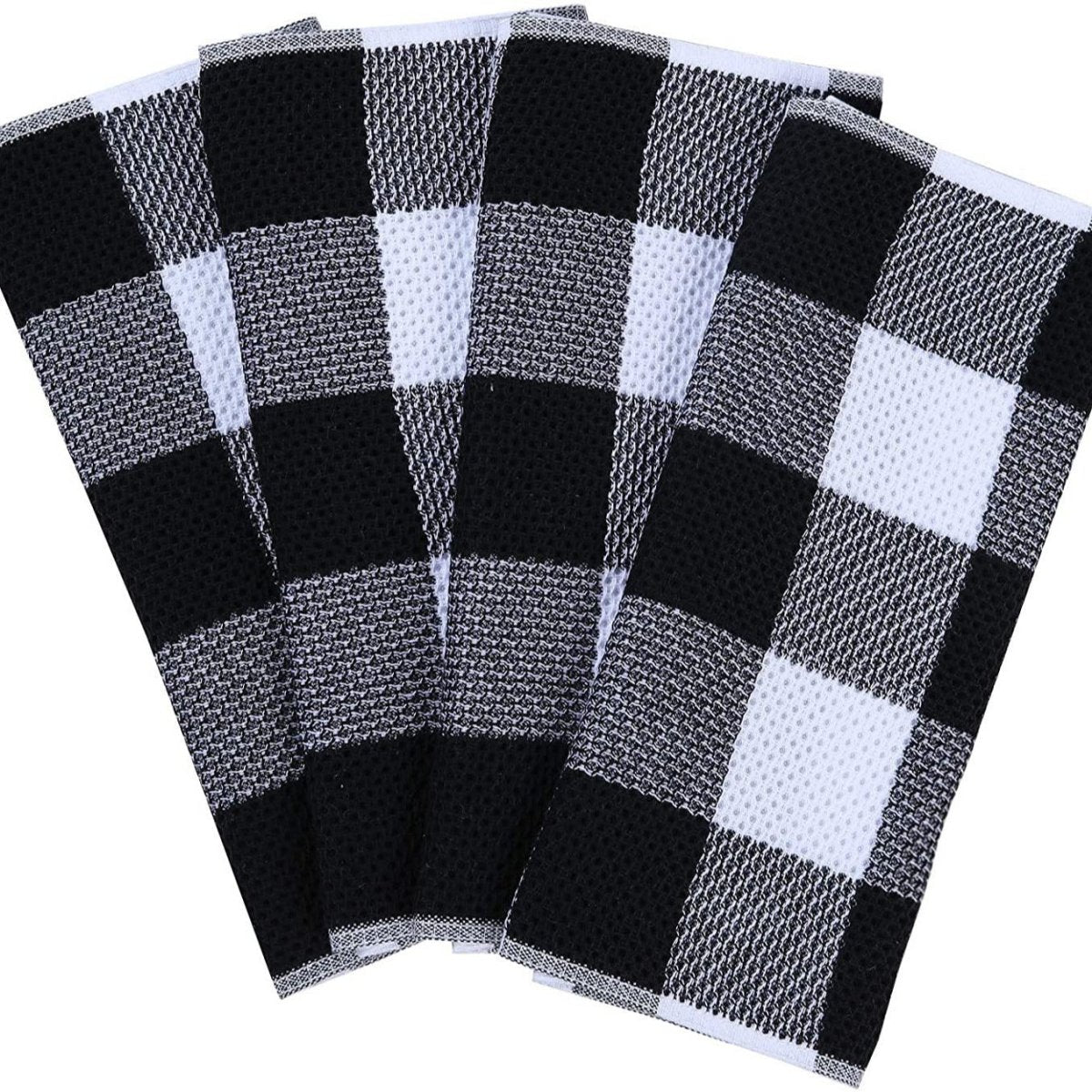 Pure Cotton Thickened Waffle - knit Kitchen Towelabsorbent And Colorfast - Eshtree