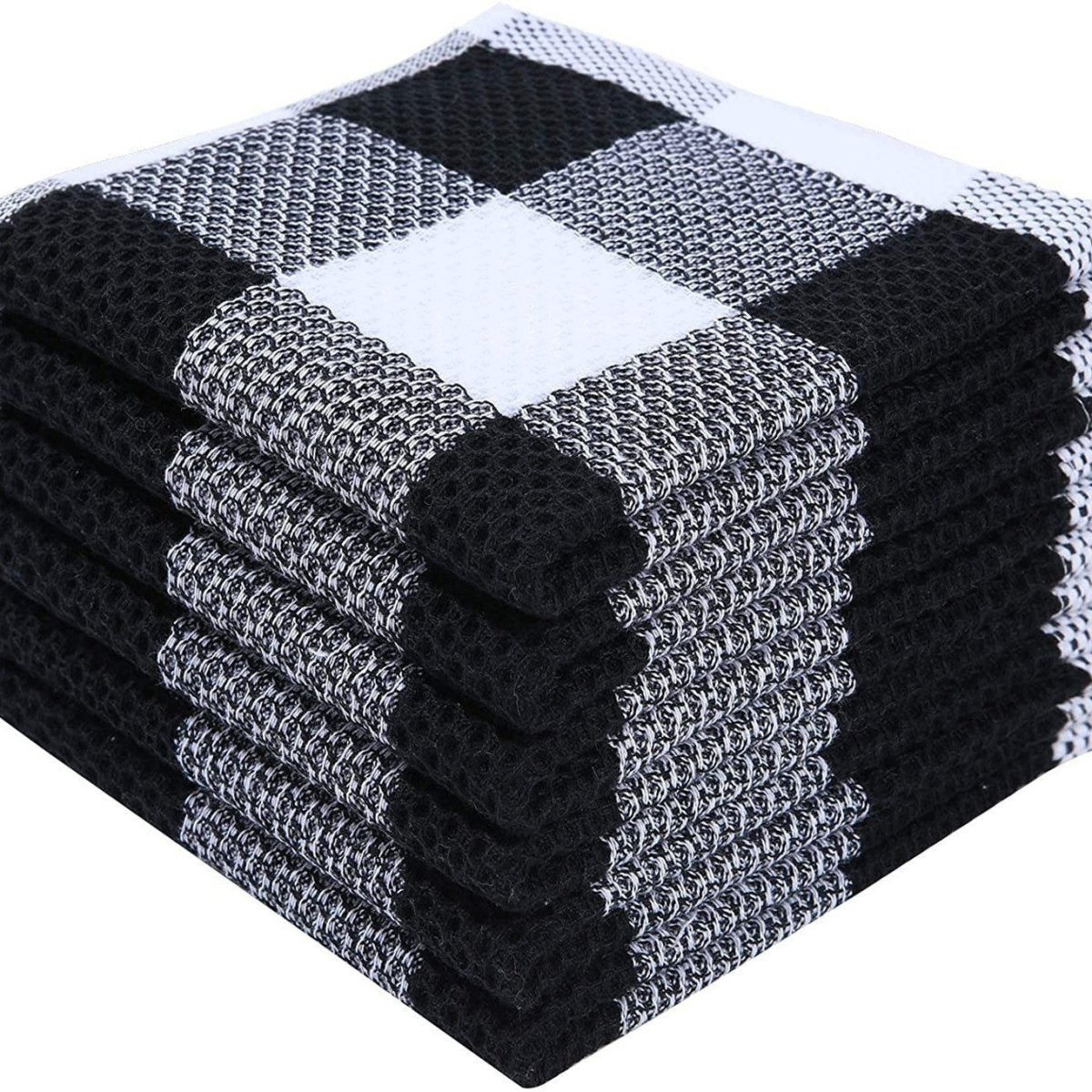 Pure Cotton Thickened Waffle - knit Kitchen Towelabsorbent And Colorfast - Eshtree