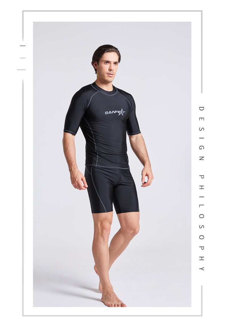 Quick - drying Half Sleeve Suit Swimsuit Snorkeling Surfing Wetsuit Suit - Eshtree