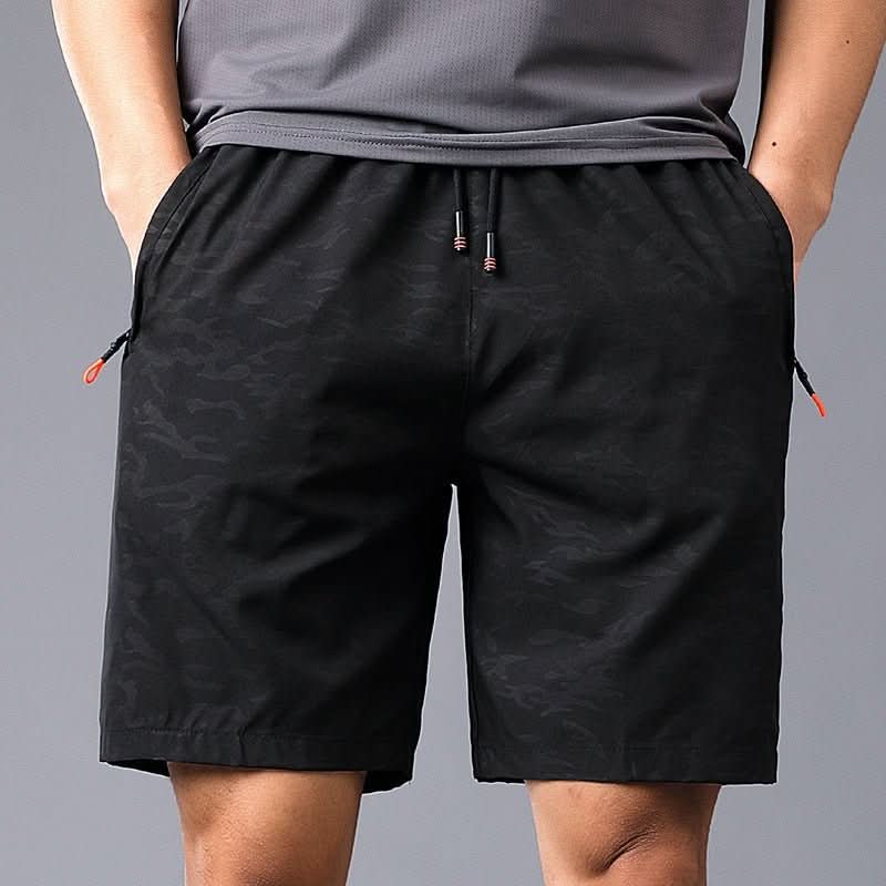 Quick - drying Shorts Men's Summer Thin Loose Plus Size Shorts Fat Outer Wear Running Sports And Leisure Pants Men - Eshtree
