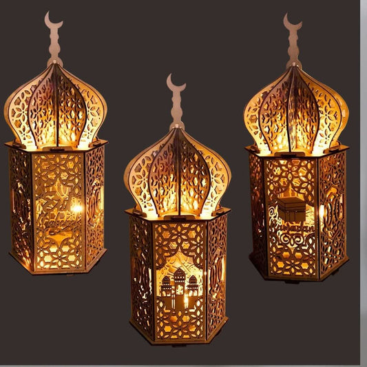 Ramadan Festival Decorative Eooden Crafts Ornaments - Eshtree