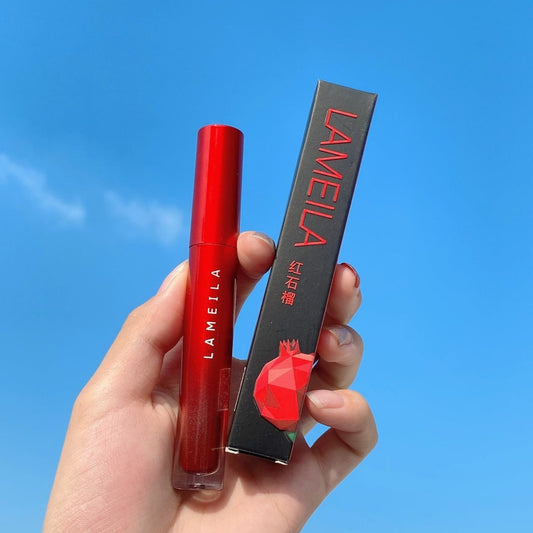 Red Tube Velvet Lip Lacquer Water Light Mirror Matte Finish Lip Lacquer - Eshtree