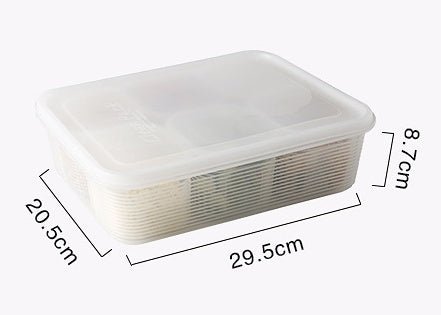 Refrigerator Fruit and Vegetable Storage Box Kitchen Drain Storage Box With Lid - Eshtree