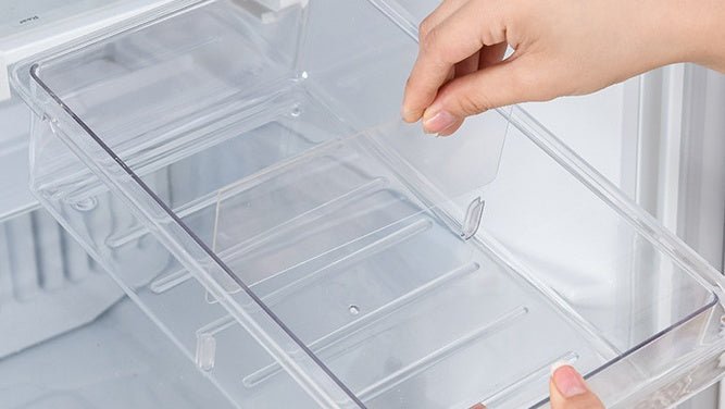 Refrigerator Organiser for Storage Kitchen - Storage Box Transparent Food Refrigerator Drawers Spacer Storage Basket - Eshtree