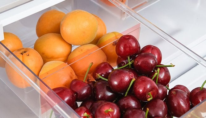 Refrigerator Organiser for Storage Kitchen - Storage Box Transparent Food Refrigerator Drawers Spacer Storage Basket - Eshtree
