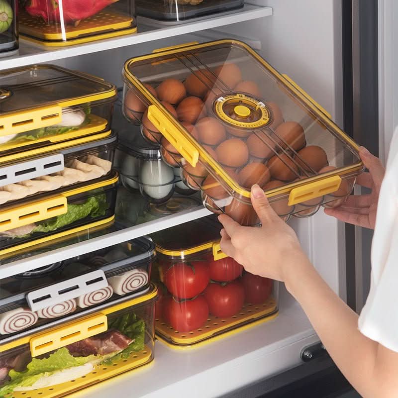 Refrigerator Storage Box Plastic Kitchen Finishing Crisper - Eshtree