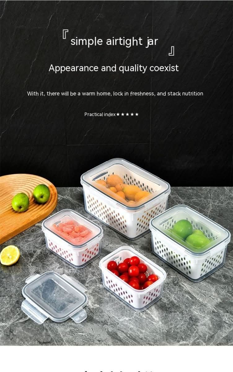 Refrigerator Storage Multifunctional Kitchen Fruit And Vegetable Sealed Box - Eshtree