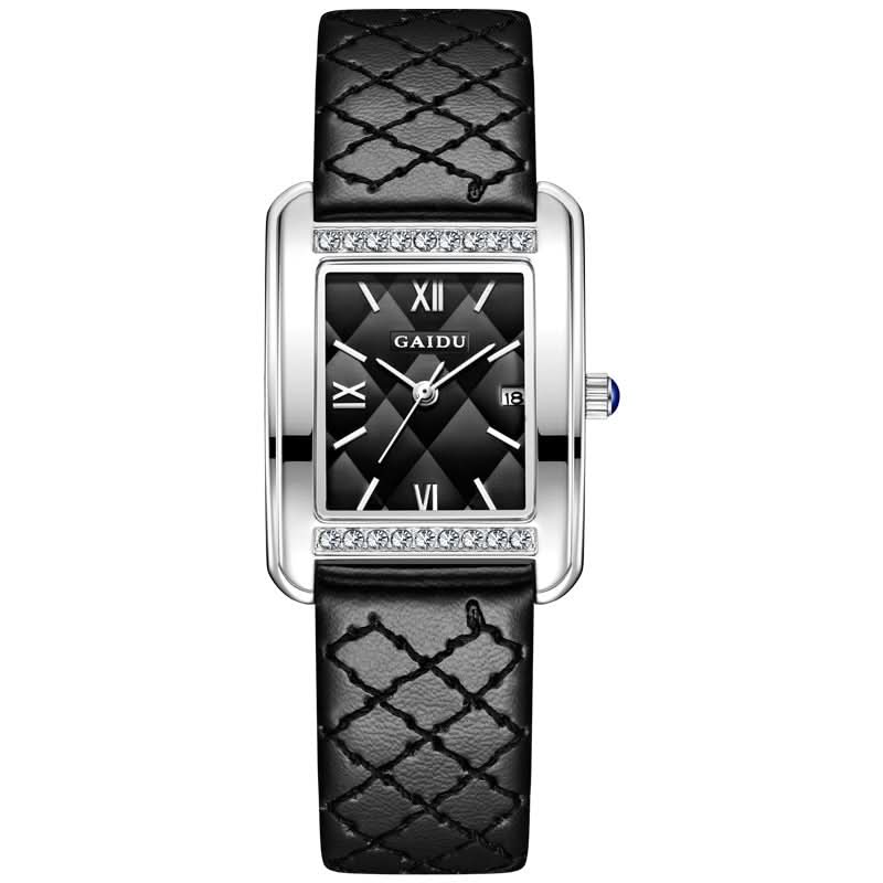 Retro Affordable Luxury Diamond Square Quartz Watch - Eshtree