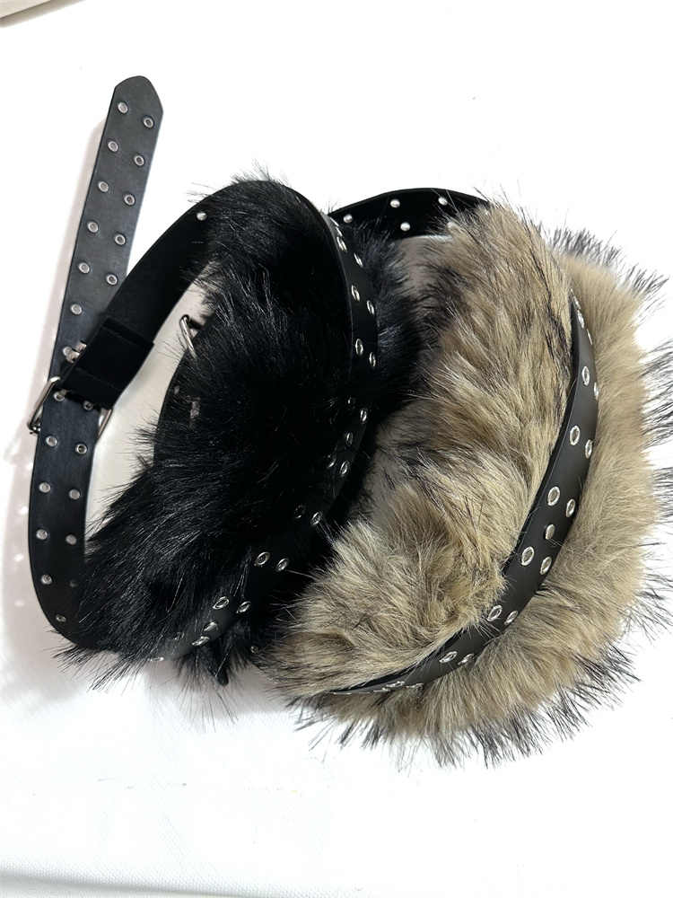 Retro Sub - culture Fur Stitching Belt Accessories Belt - Eshtree