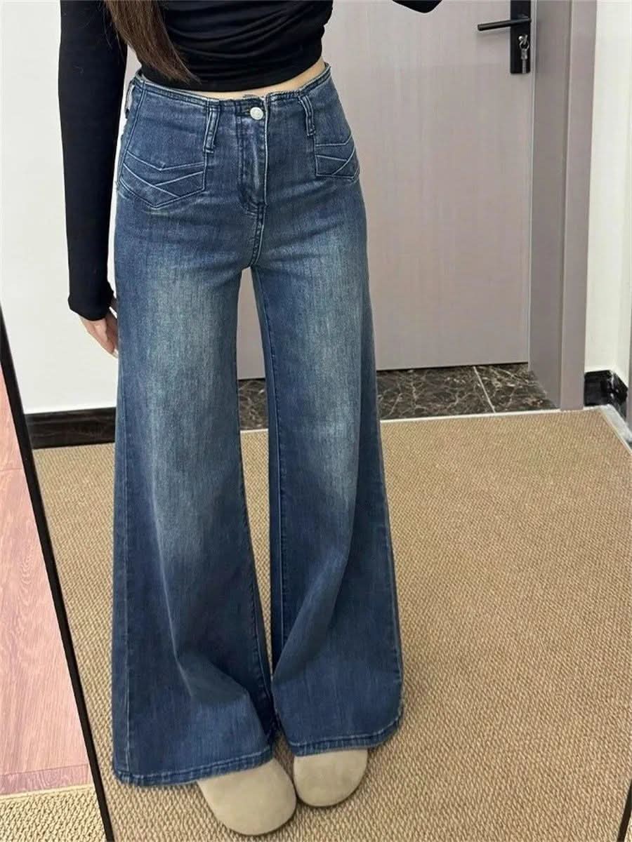 Retro Women's Slightly Flared Jeans That Aren't Tight On The Legs - Eshtree