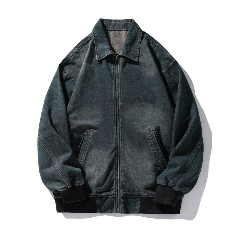 Retro Worn Looking Washed - out Denim Jacket For Men - Eshtree