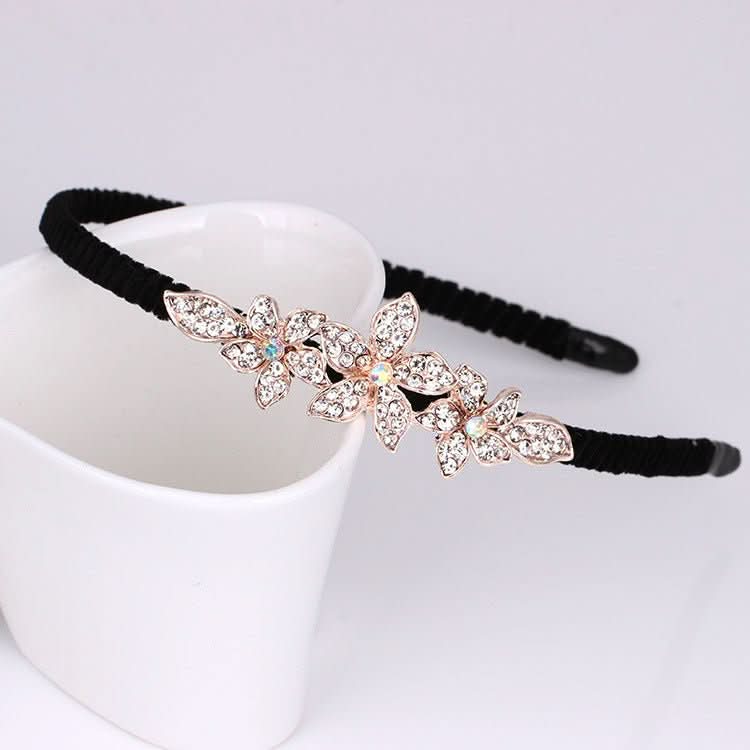 Rhinestone Bow Headband For Women Head Accessories - Eshtree