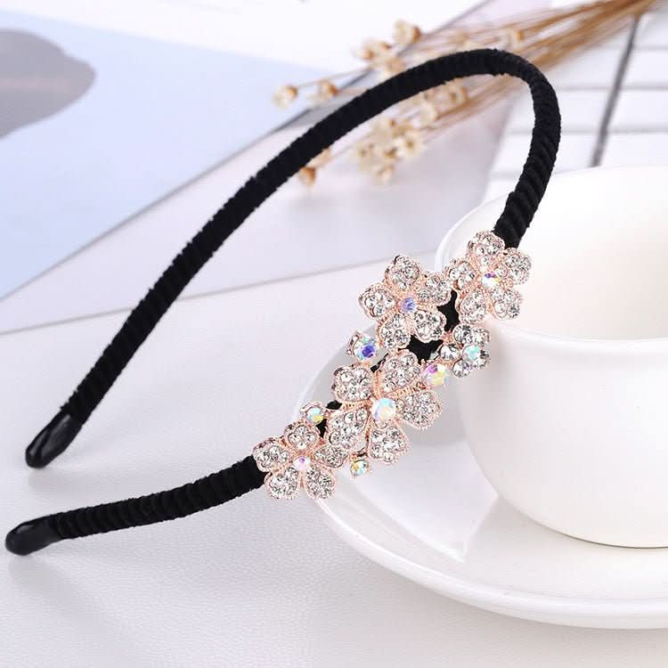 Rhinestone Bow Headband For Women Head Accessories - Eshtree