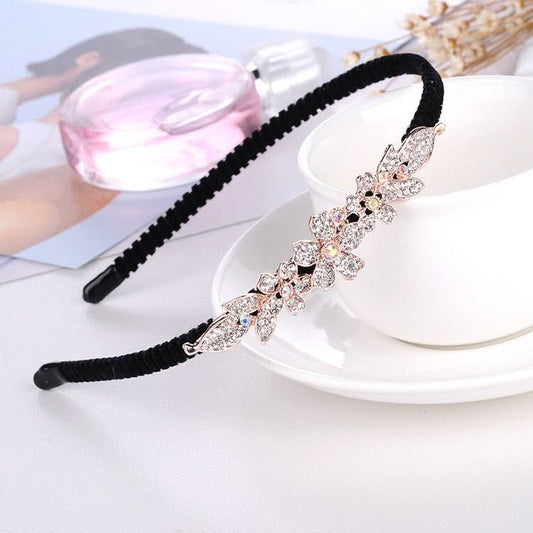 Rhinestone Bow Headband For Women Head Accessories - Eshtree