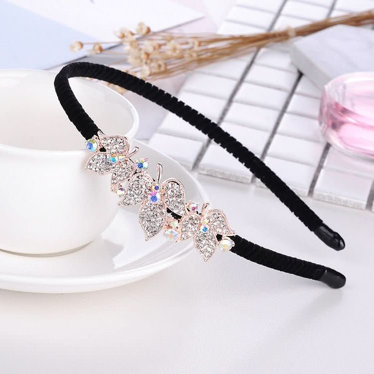 Rhinestone Bow Headband For Women Head Accessories - Eshtree