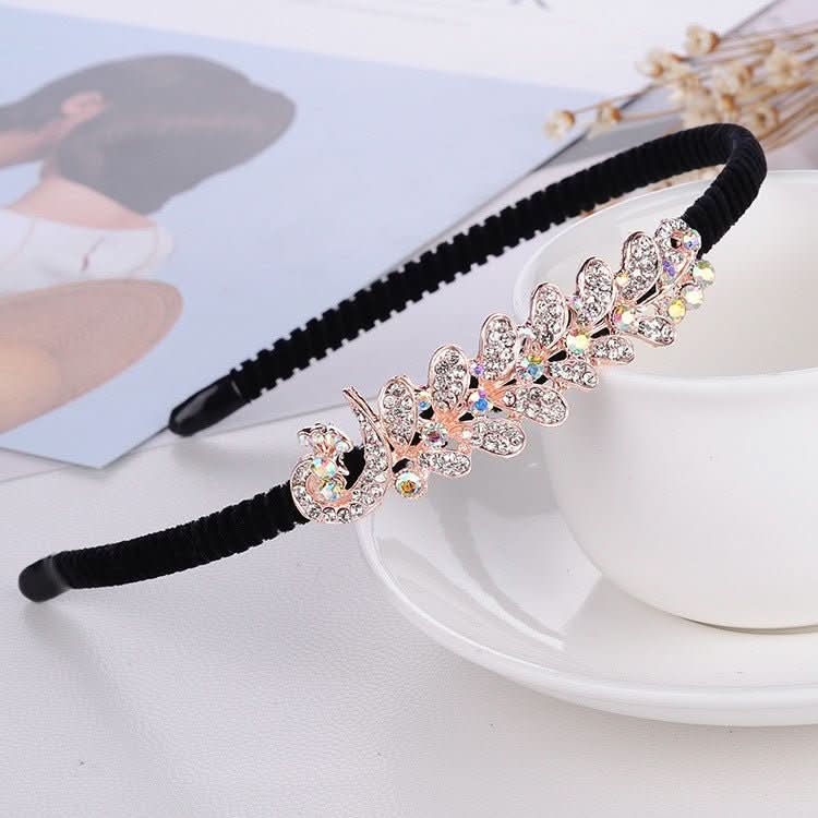 Rhinestone Bow Headband For Women Head Accessories - Eshtree