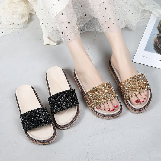 Rhinestone slippers - Eshtree
