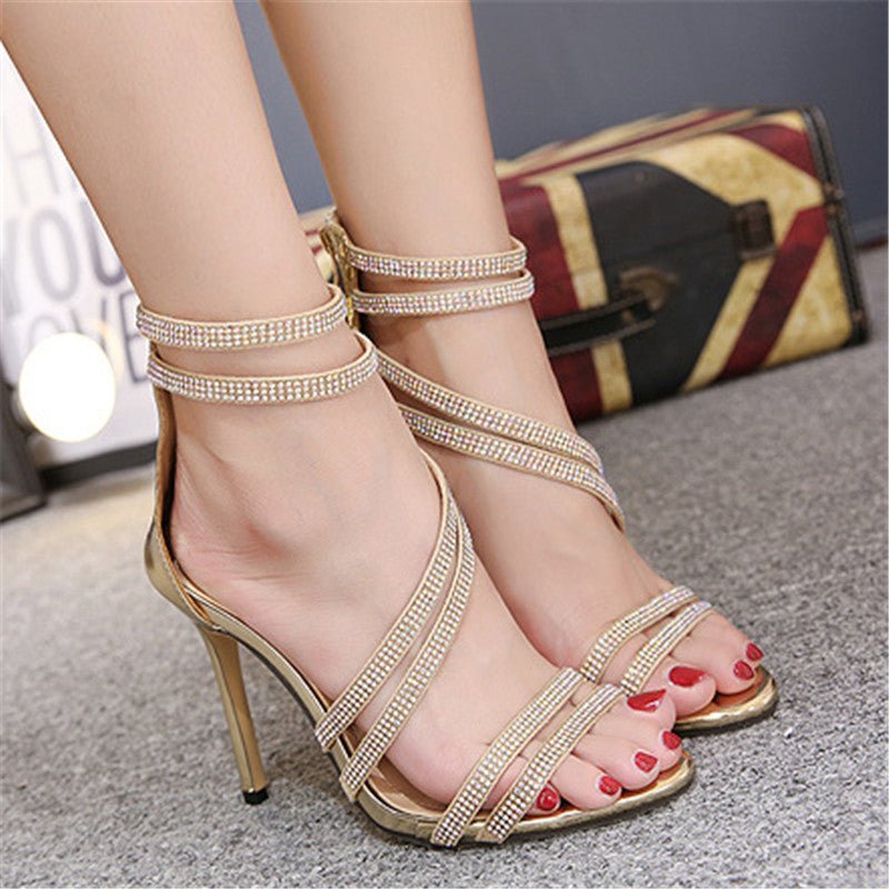 Rhinestone stiletto heels - Eshtree