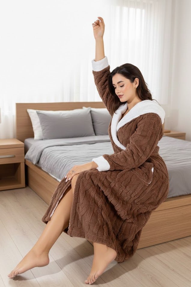 روب طويل بتصميم كلاسيك أنيق - Eshtree