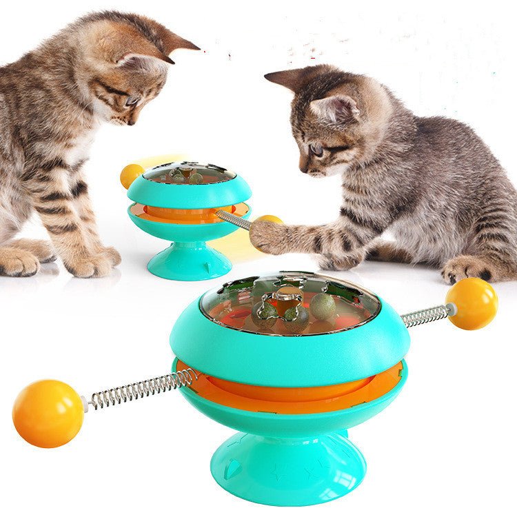 Rotatable Cat Toys Supplies With Catnip Interactive Training Toys For Cats Kitten Cat Accessories Pet Products - Eshtree