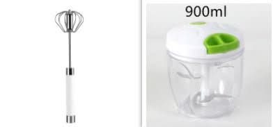 Semi - automatic Stainless Steel Egg Beater Whisk Hand Pressure Rotating Manual Mixer Egg Tools Cream Stirrer Kitchen Accessories - Eshtree