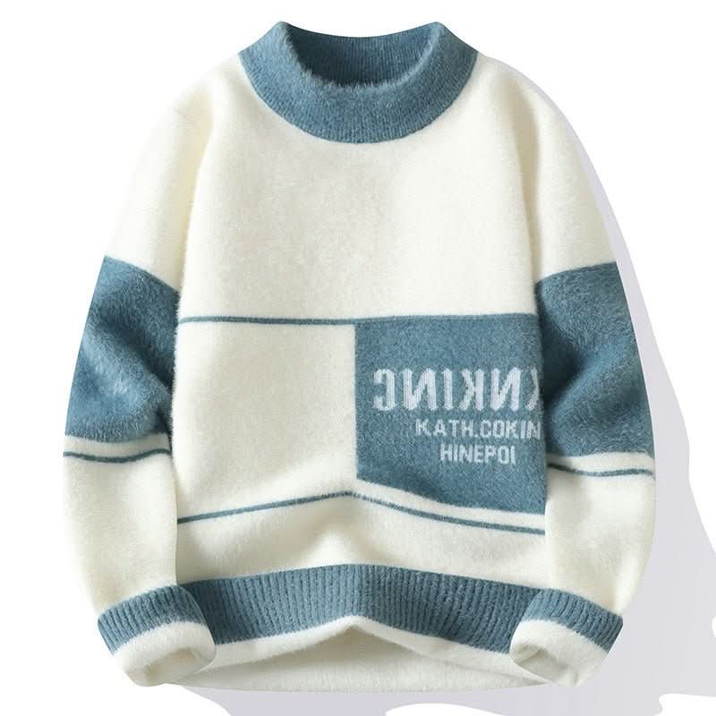 Semi - high Neck Golden Mink Quality Sweater - Eshtree