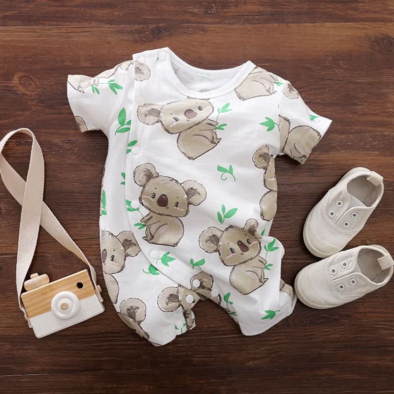 Short Sleeve Infant Jumpsuit Cartoon Children's Clothing - Eshtree