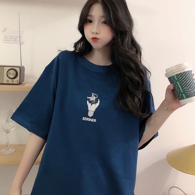 Short - sleeved T-shirt Women Foreign Style - Eshtree