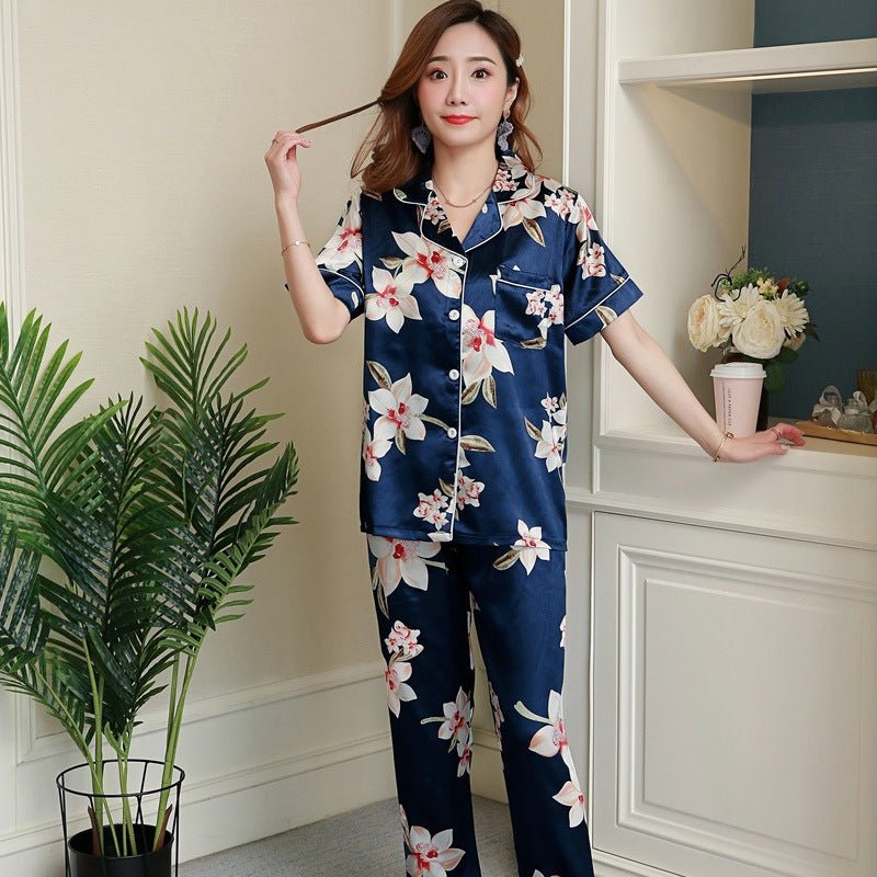 Short - sleeved Trousers Homewear Pajamas For Women - Eshtree