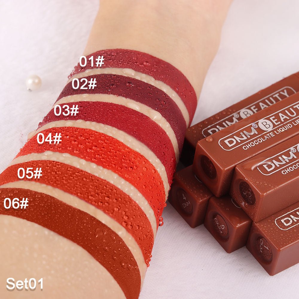 Silky No Stain On Cup Chocolate Lip Lacquer Long - lasting Matte Waterproof - Eshtree