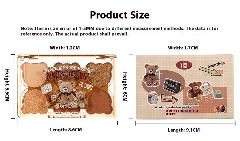 Six Color Eyeshadow Cool Diamond In The Debris Contrast Color Makeup Smoky Cut - off Eye Makeup - Eshtree