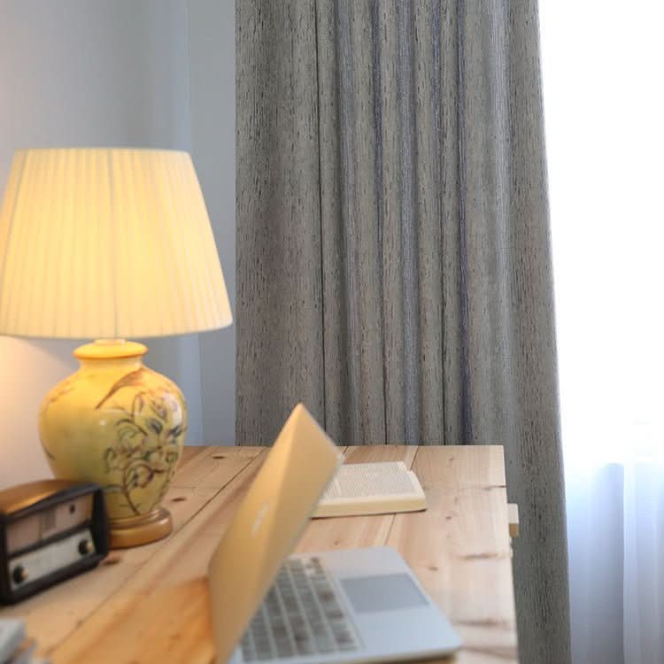 Solid color modern simple thick cotton curtain fabric - Eshtree