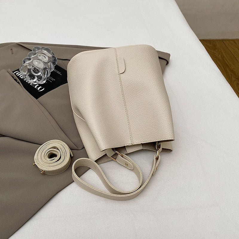 Sophisticated Winter Bucket Bag Set A Versatile Minimalist Single - shoulder Crossbody Bag - Eshtree