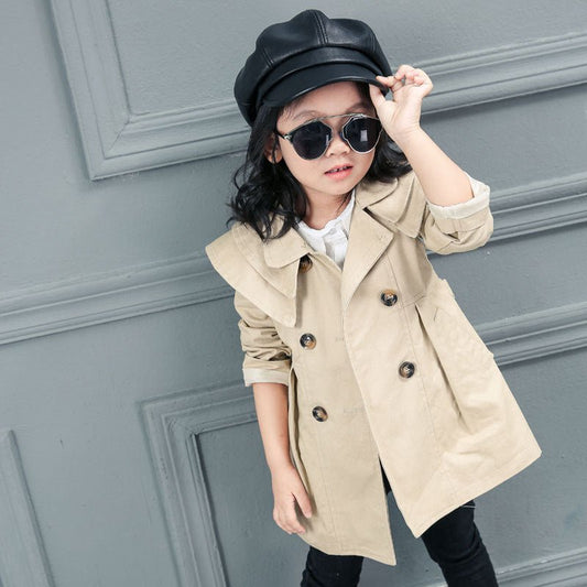 Spring And Autumn New Style Cotton Girl Windbreaker Korean Baby Jacket - Eshtree