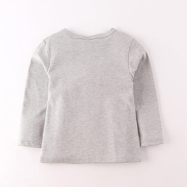 Spring Combed Cotton Long - Sleeved Boy T-Shirt - Eshtree