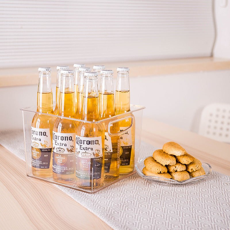 Square Kitchen Plastic Transparent Refrigerator Storage Box - Eshtree