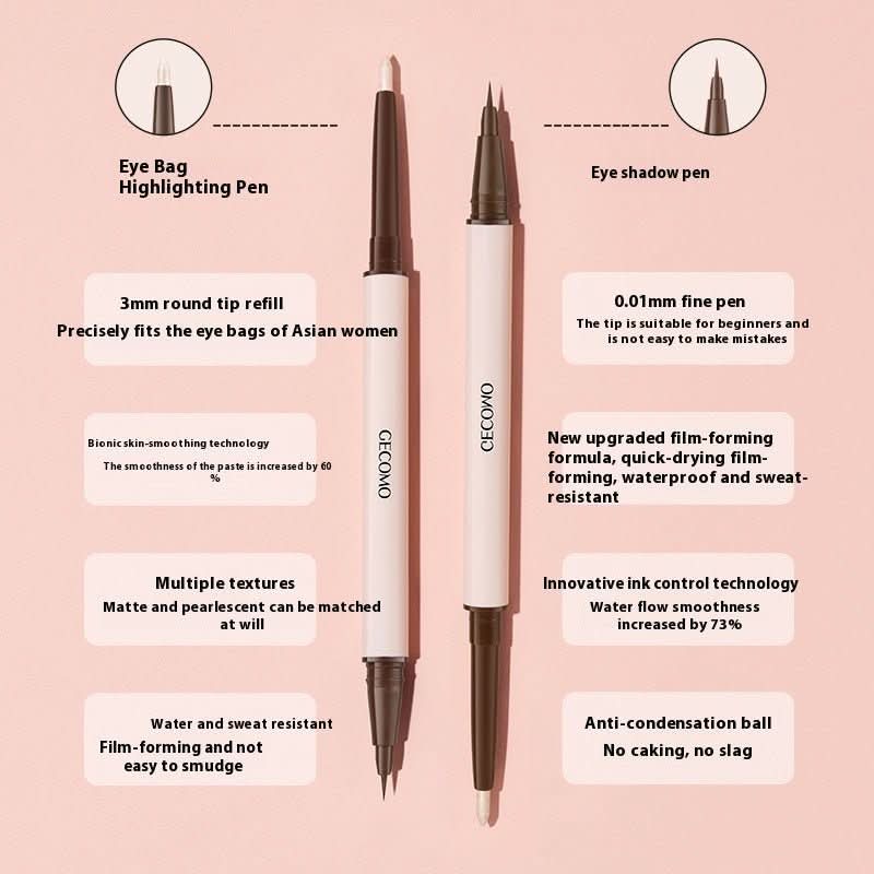 Stereoscopic Star Eyes Double Headed Silkworm Pen - Eshtree