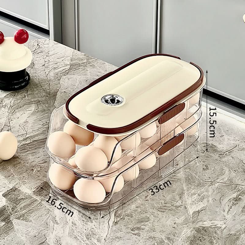 Storage Box Kitchen Refrigerator Multi - layer Transparent Egg Holder - Eshtree