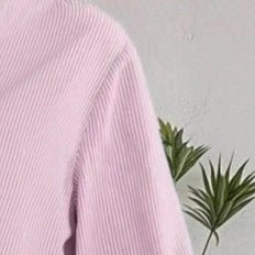 Striped Casual Loose - fitting Long - sleeve Lapel Shirt - Eshtree