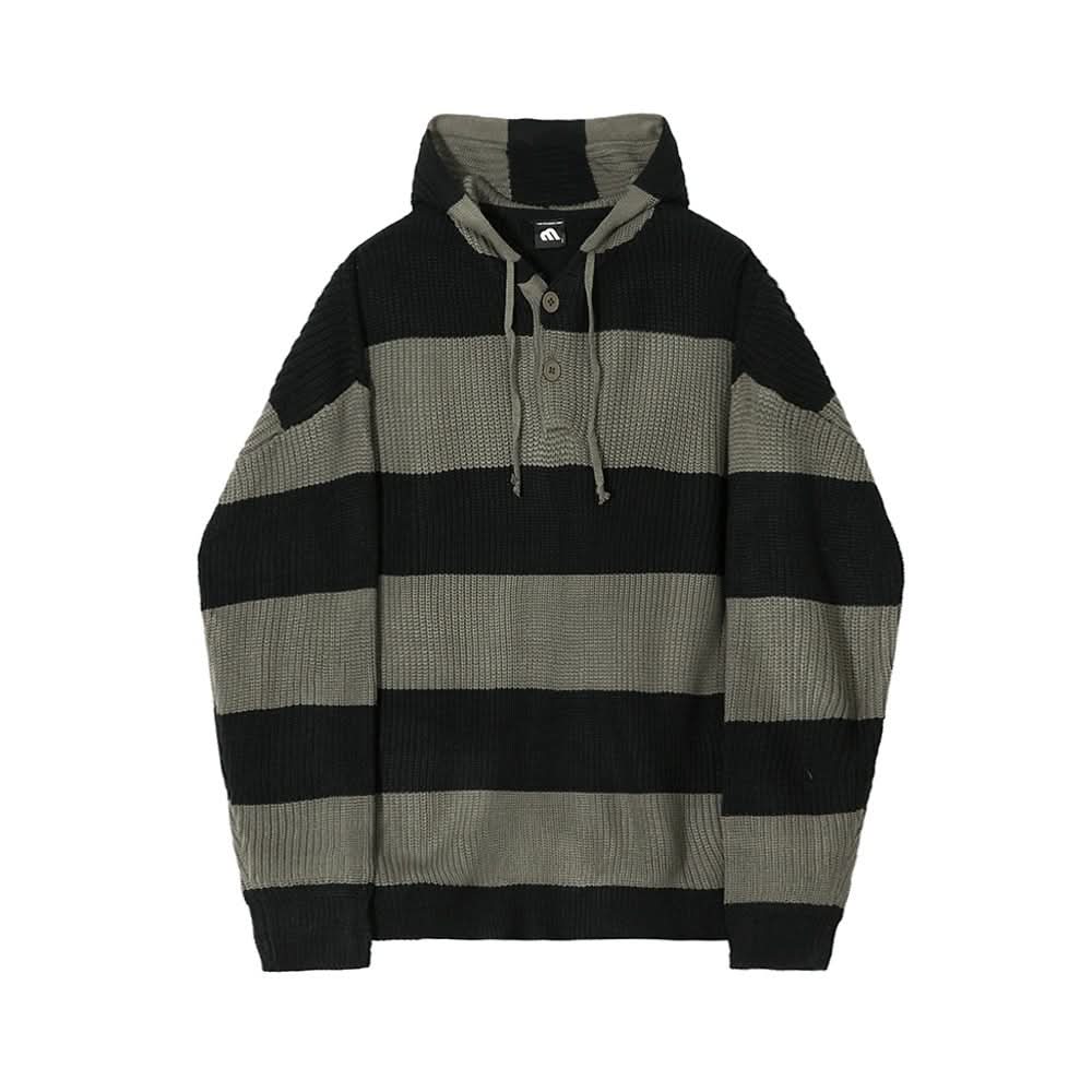 Striped Sweater Men's Autumn Korean Version Loose Trend - Eshtree