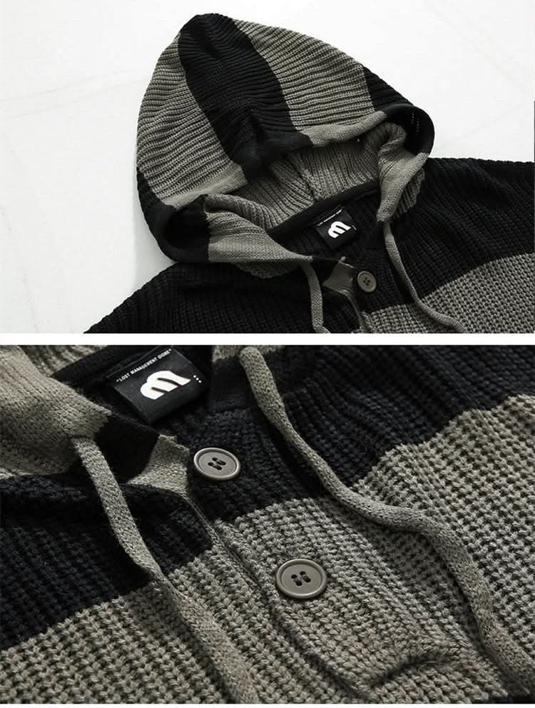Striped Sweater Men's Autumn Korean Version Loose Trend - Eshtree