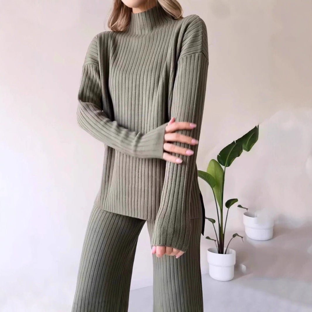 Stylish Minimalist Relaxed Fit Womens Long Sleeve Set - Eshtree