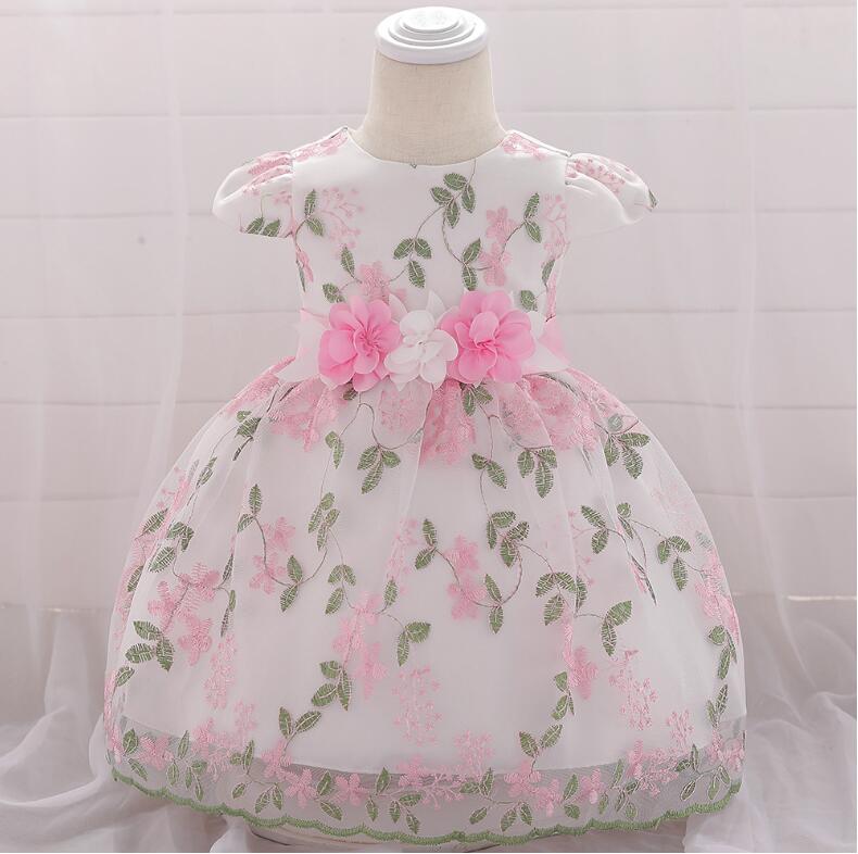 summer children's clothing new baby birthday party wedding dress skirt girls fluffy dress - Eshtree