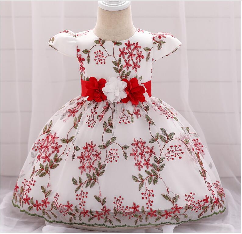 summer children's clothing new baby birthday party wedding dress skirt girls fluffy dress - Eshtree