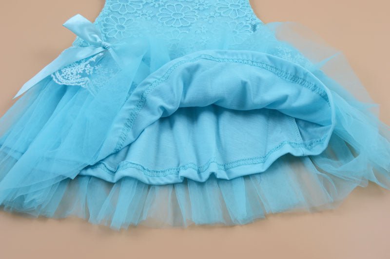 Summer children's wear girls, infants, sleeveless LACE VEST, bow tie dress, children's skirt - Eshtree