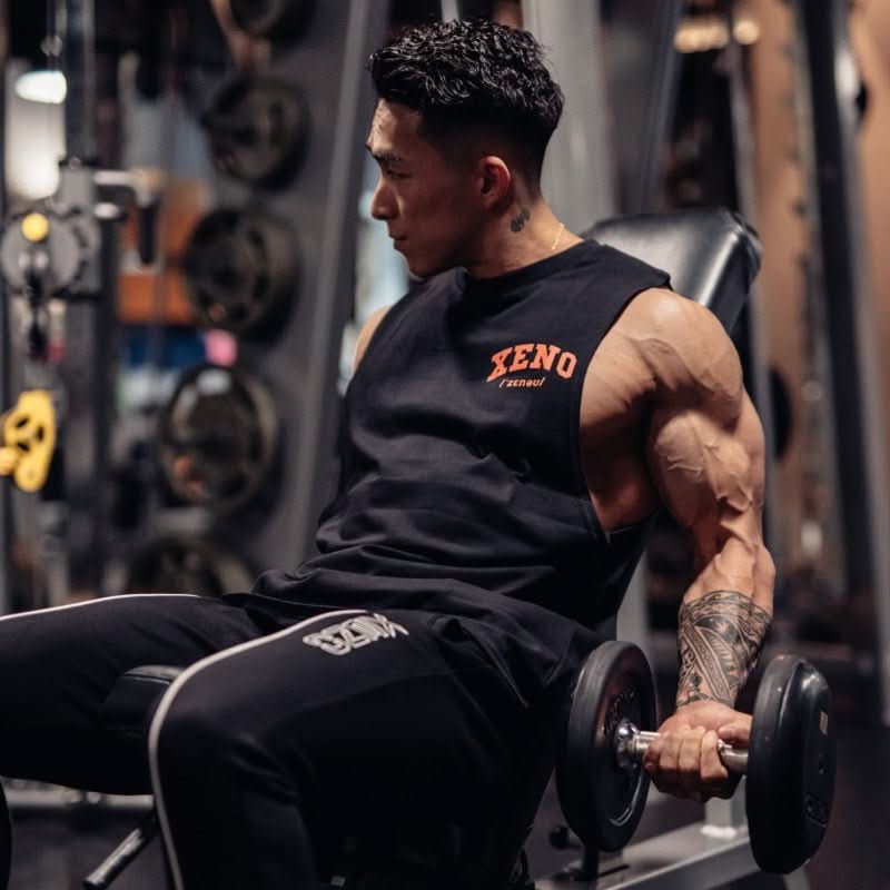 Summer Men's Sleeveless Fitness T-shirt Training Vest - Eshtree