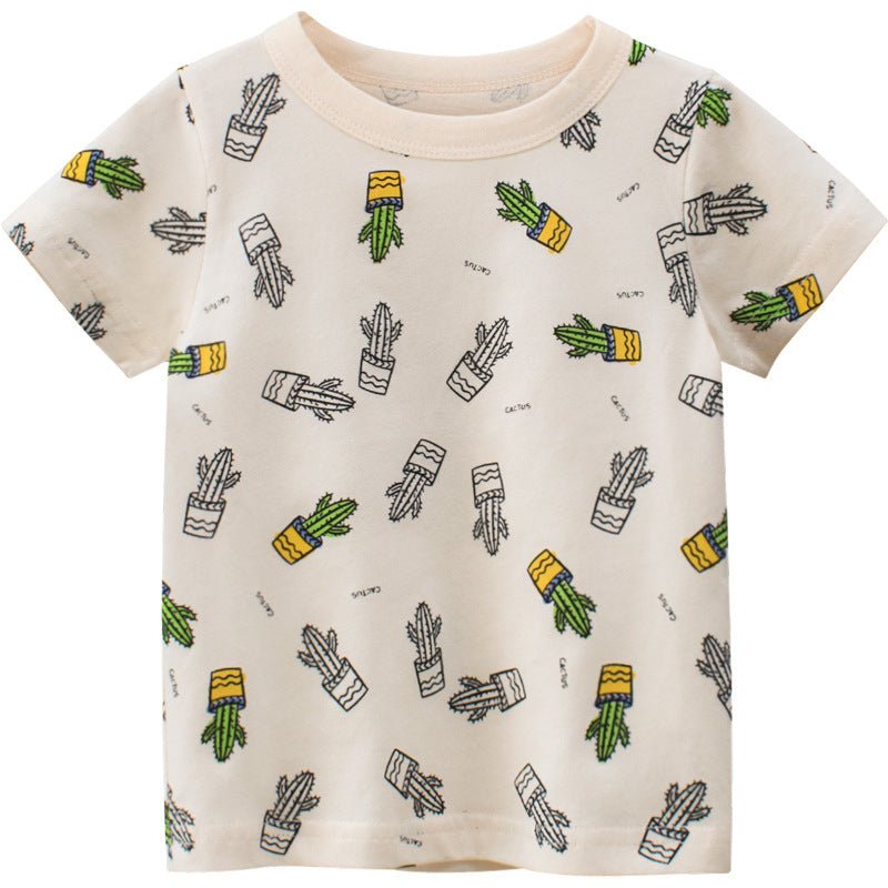 Summer New Boys Short Sleeve T-Shirt Children's Clothing - Eshtree